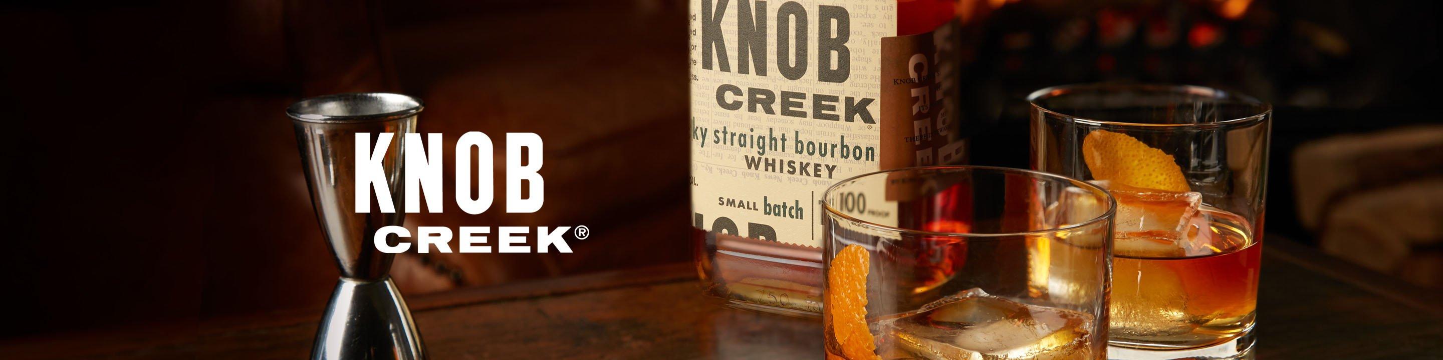 Knob Creek® Kentucky Straight Bourbon Whiskey is still made to exacting standards. Knob Creek® is aged to fully draw out the natural sugars in its charred white oak barrels. This exceptional, full-bodied bourbon strikes the senses with an oak aroma, a sweet, woody, full-bodied, almost fruity taste, with a long, rich finish. Created to reflect the flavor, strength, care, and patience that defined whiskey before Prohibition.

Buy Knob Creek online now from nearby liquor stores via Minibar Delivery.